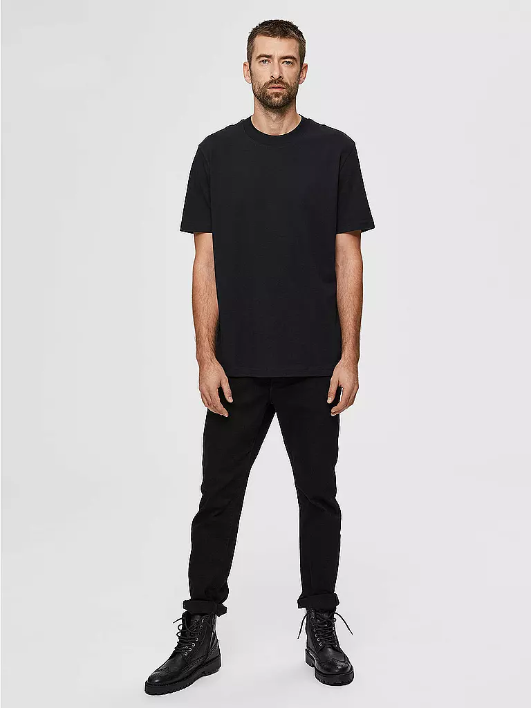 SELECTED | Camiseta " SLHRELAXCOLMAN200 " | Negro
