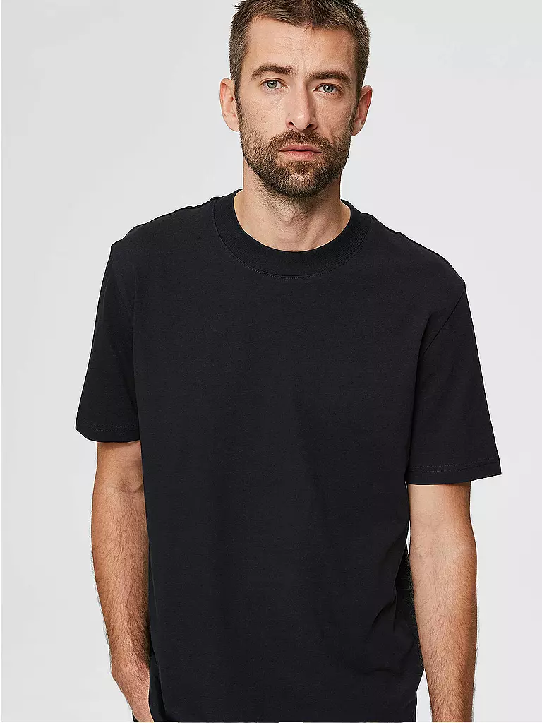 SELECTED | Camiseta " SLHRELAXCOLMAN200 " | Negro