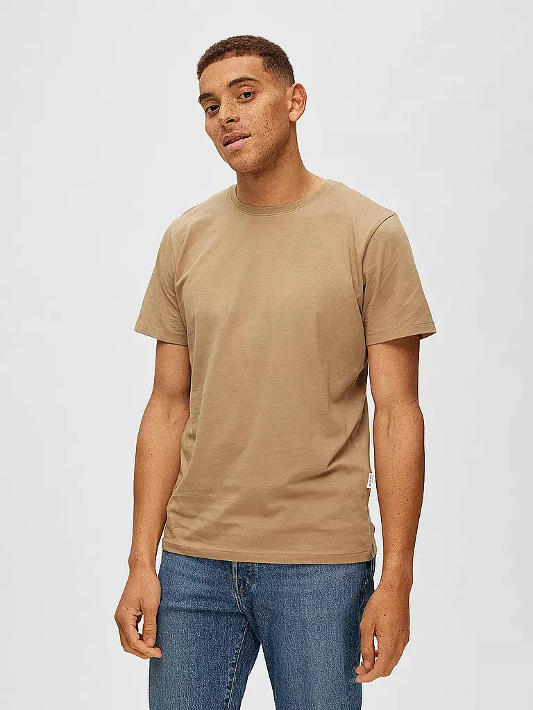 SELECTED | Camiseta SLHASPEN | Beige