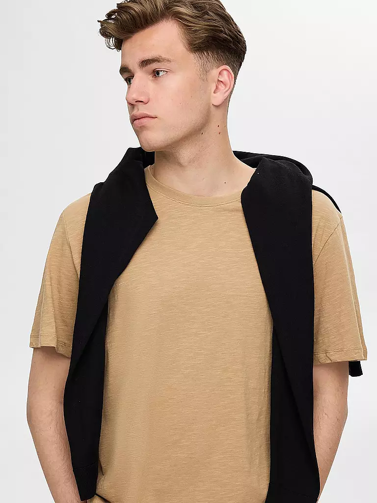 SELECTED | Camiseta SLHASPEN | Beige