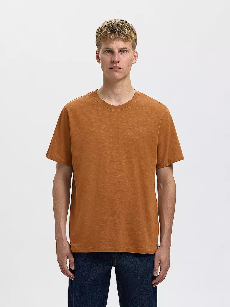 SELECTED | Camiseta SLHASPEN | Marrón