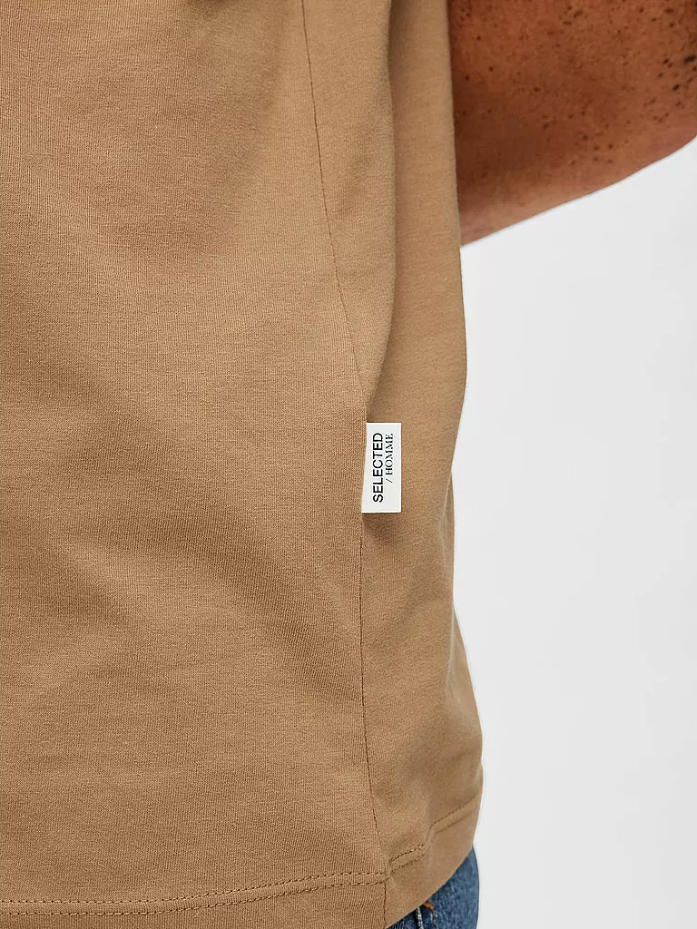 SELECTED | Camiseta SLHASPEN | Beige