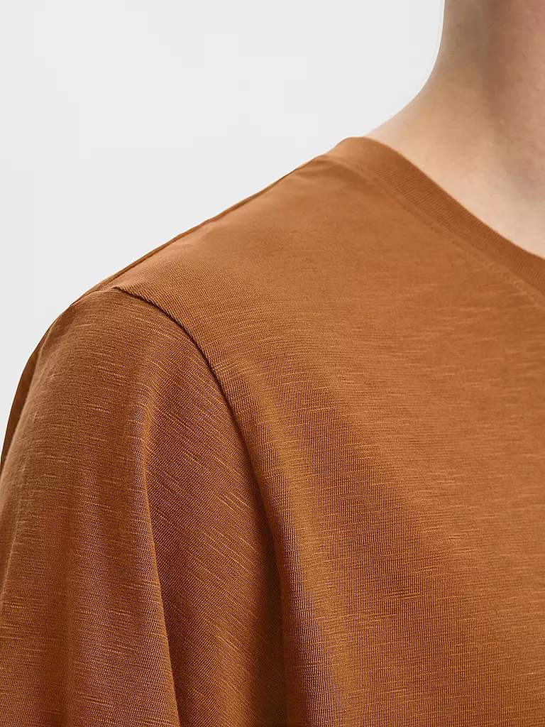SELECTED | Camiseta SLHASPEN | Marrón