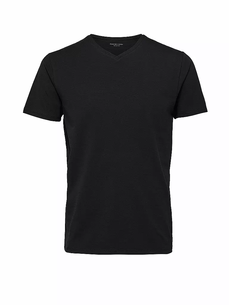 SELECTED | Camiseta SLHNEWPIMA | Negro