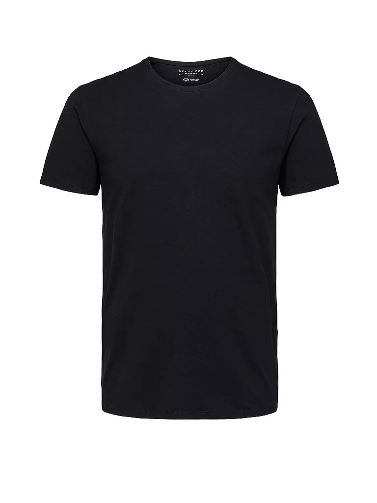 SELECTED | Camiseta SLHNEWPIMA | Negro