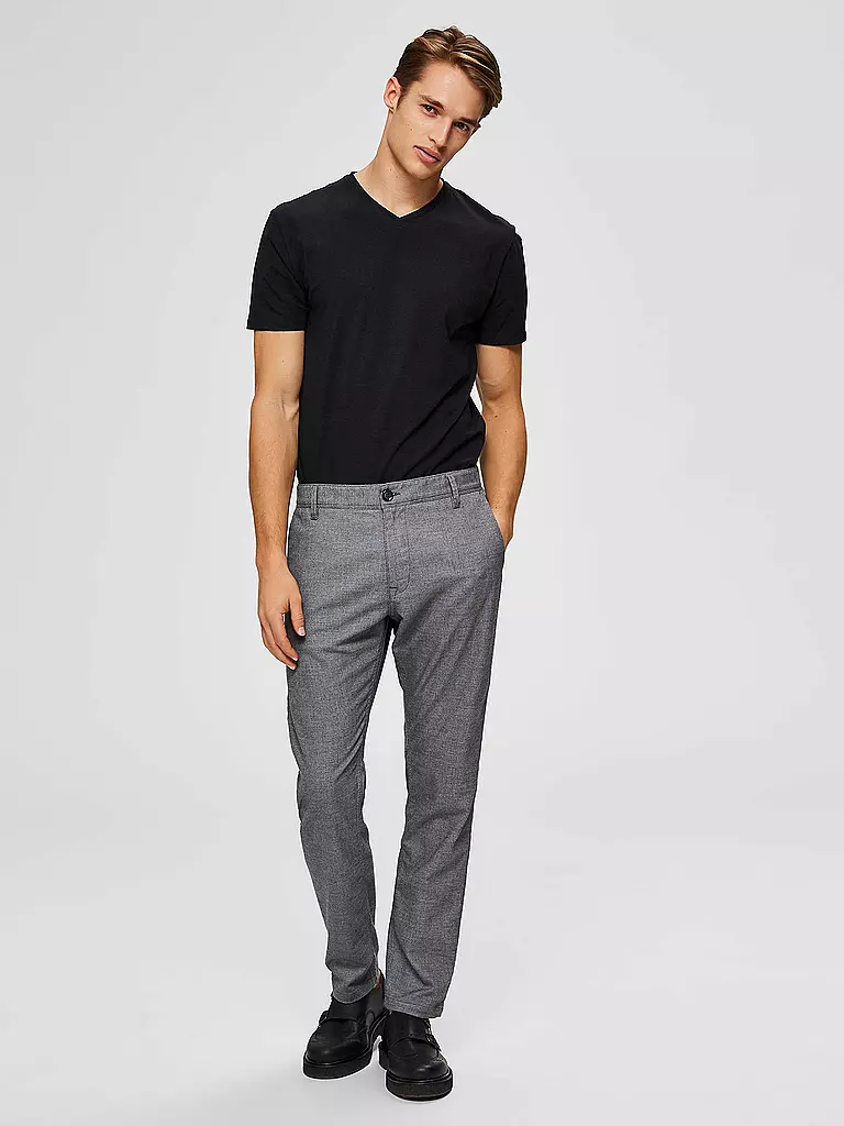 SELECTED | Camiseta SLHNEWPIMA | Negro