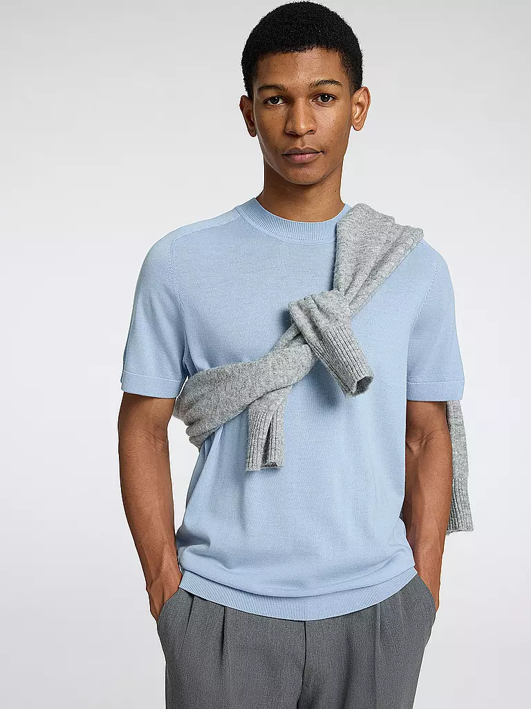 SELECTED | Camiseta SLHTRAY | Azul claro