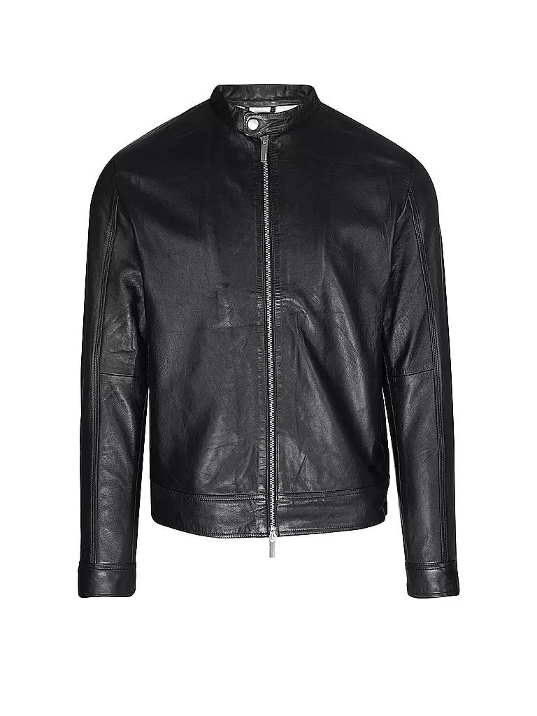 SELECTED | Chaqueta de cuero SLHARCHIVE | Negro