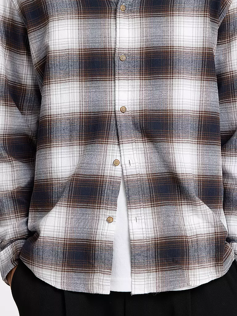 SELECTED | Flanellhemd Slim Fit SLHSLIMOWEN | Blanco