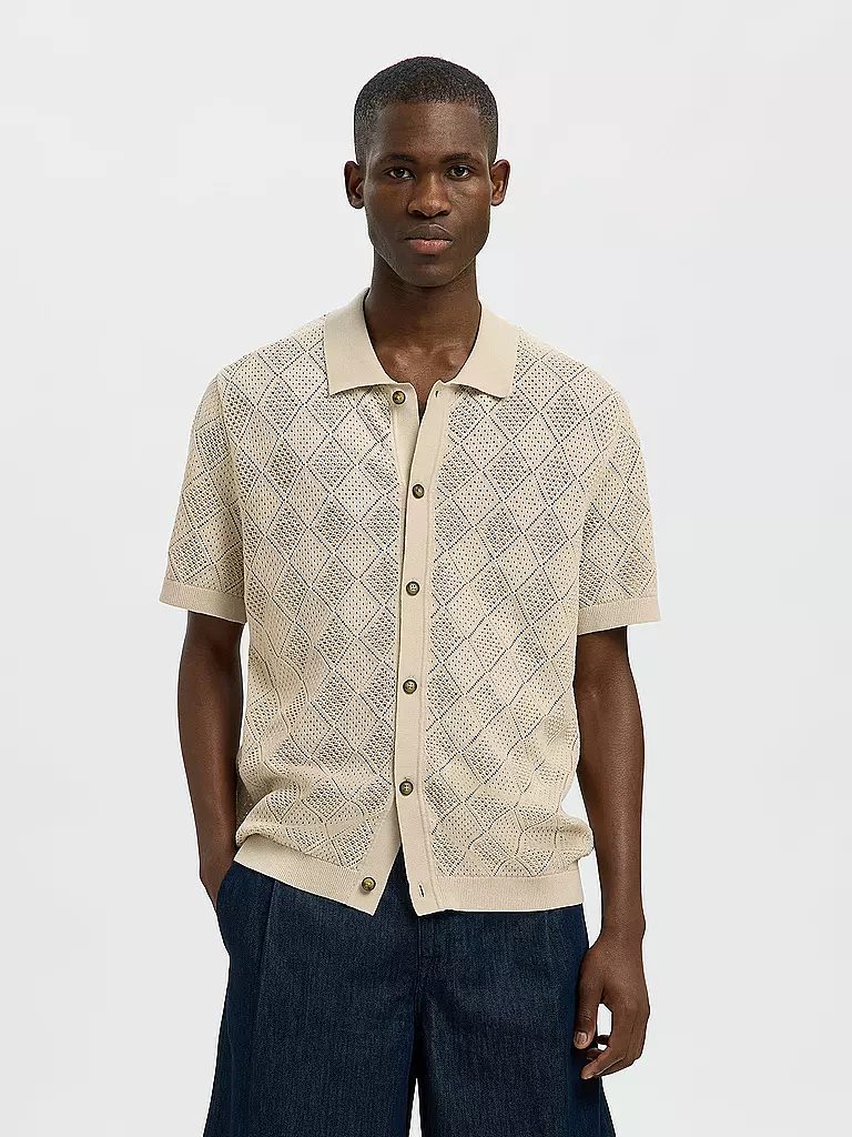 SELECTED | Hemd Regular Fit SLHARCO  | Beige