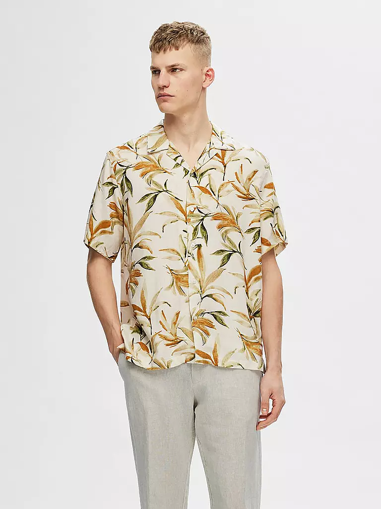 SELECTED | Hemd Regular Fit SLHREG-NOA | Beige