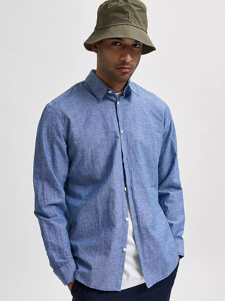 SELECTED | Hemd Regular Fit SLHSLIMNEW | Azul