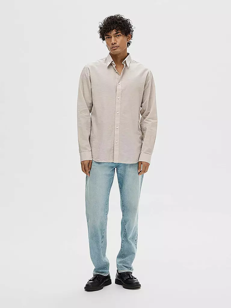 SELECTED | Hemd Slim Fit SLHSLIM-SUN | Beige