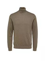 SELECTED | Jersey de cuello alto SLHBERG | Marrón