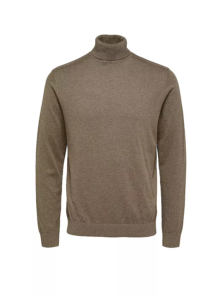 SELECTED | Jersey de cuello alto SLHBERG | Marrón