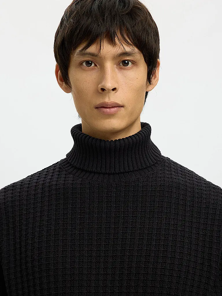SELECTED | Jersey de cuello alto SLHTOM | Negro