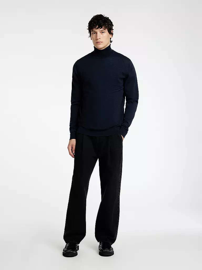 SELECTED | Jersey de cuello alto SLHTRAY | Azul oscuro