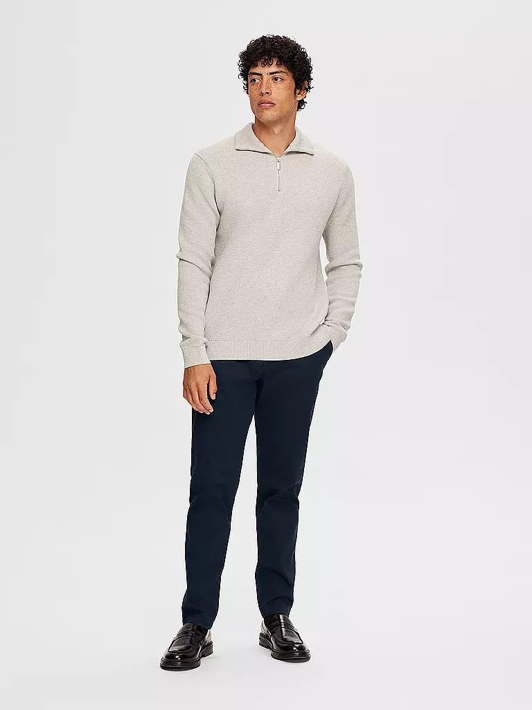 SELECTED | Jersey Troyer SLHDANE | hellgrau