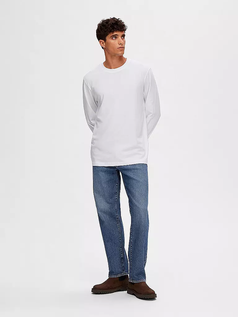 SELECTED | Langarmshirt SLHASPEN | Blanco