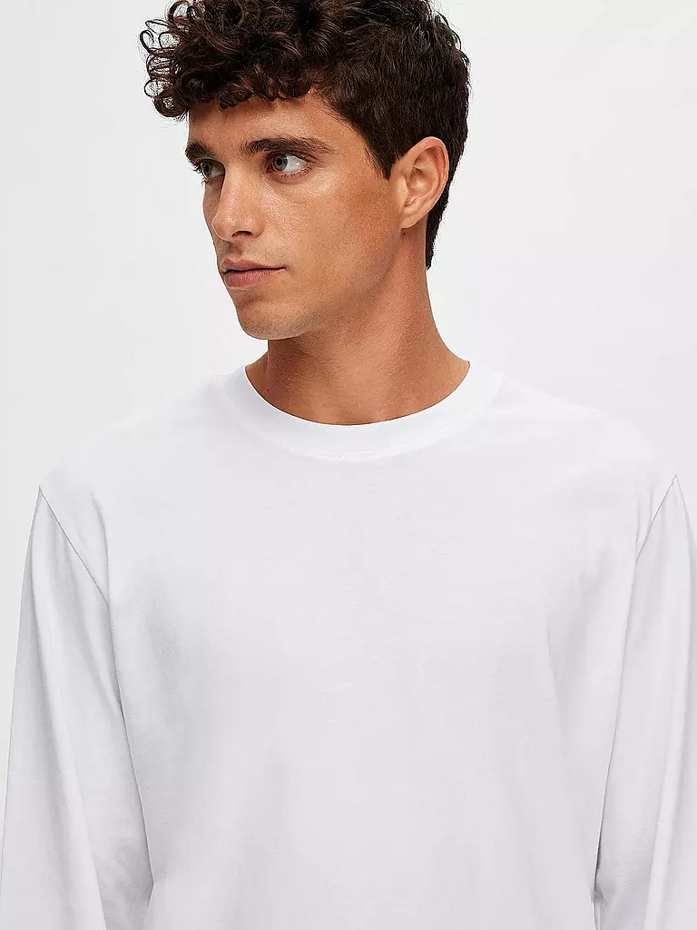 SELECTED | Langarmshirt SLHASPEN | Blanco