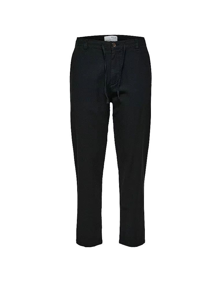 SELECTED | Leinenhose SLH172 | Negro