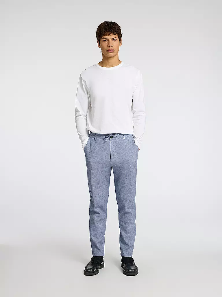 SELECTED | Leinenhose SLH172 | Azul