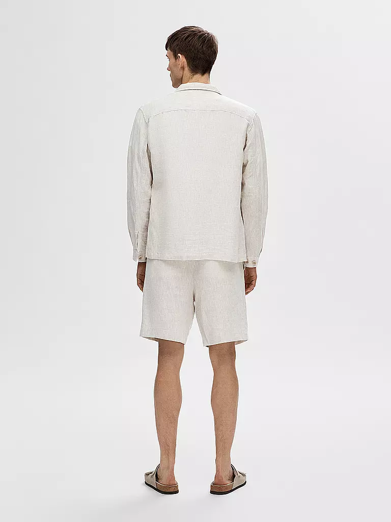 SELECTED | Overshirt SLHMADS-LINEN | Blanco