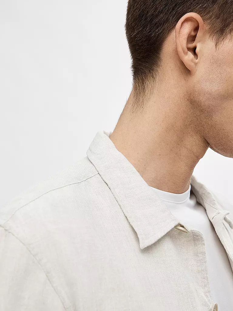 SELECTED | Overshirt SLHMADS-LINEN | Blanco