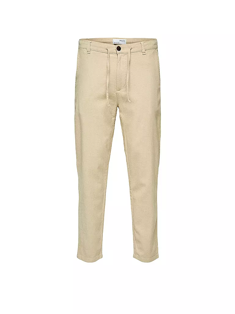 SELECTED | Pantalones de lino SLHSLIMTAPE | Beige