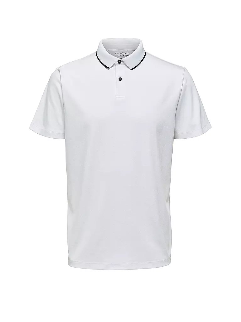 SELECTED | Poloshirt SLHLEROY COOLMAX | Blanco