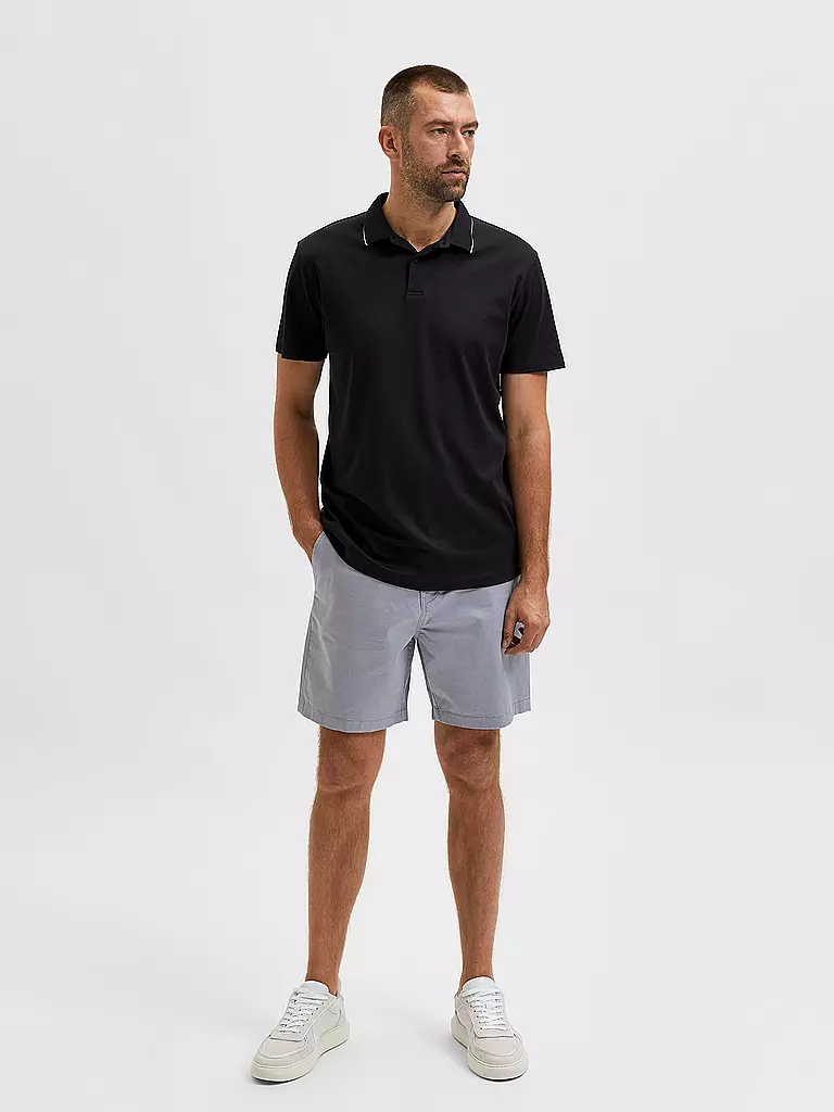 SELECTED | Poloshirt SLHLEROY COOLMAX | Negro