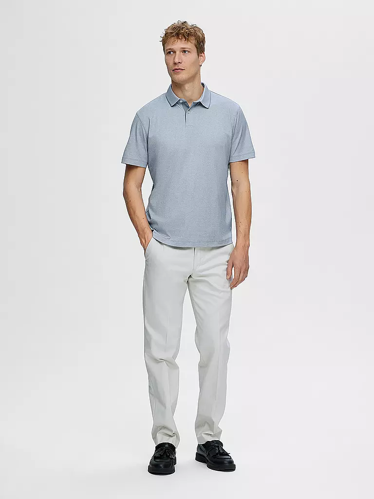 SELECTED | Poloshirt SLHLEROY COOLMAX | Azul claro