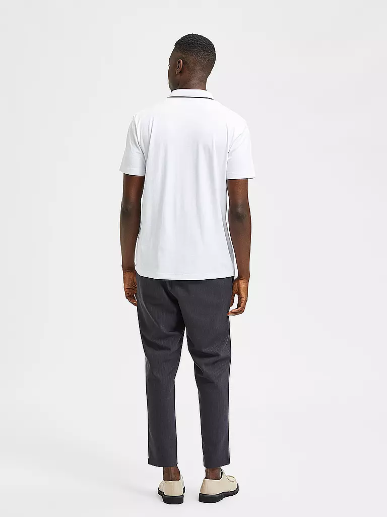 SELECTED | Poloshirt SLHLEROY COOLMAX | Blanco