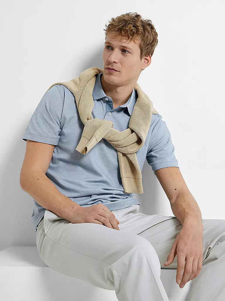 SELECTED | Poloshirt SLHLEROY COOLMAX | Azul claro