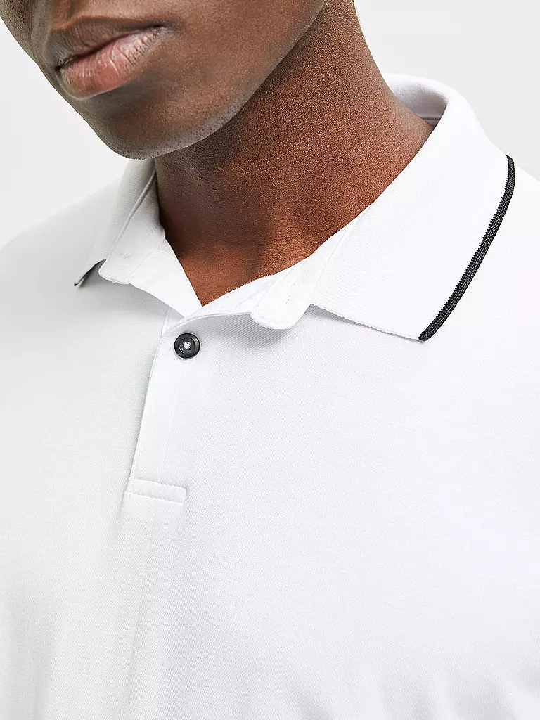 SELECTED | Poloshirt SLHLEROY COOLMAX | Blanco