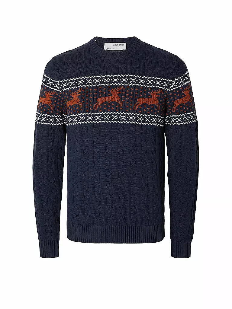 SELECTED | Pullover SLHREINDEER | Azul