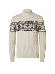 SELECTED | Stehkragenpullover SLHFLAKE  | Crema