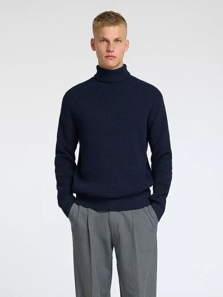 SELECTED | Rollkragenpullover SLHTHEO | Azul