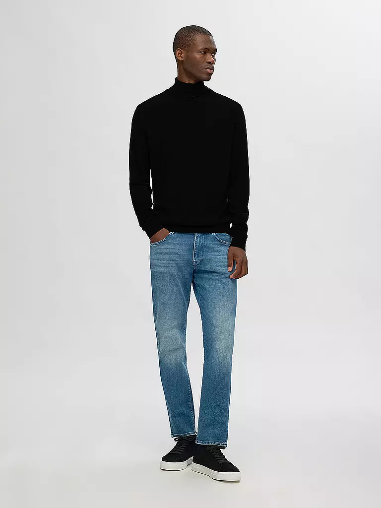 SELECTED | Rollkragenpullover SLHTRAY | Negro