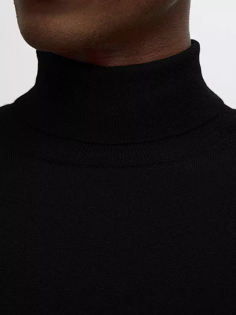 SELECTED | Rollkragenpullover SLHTRAY | Negro