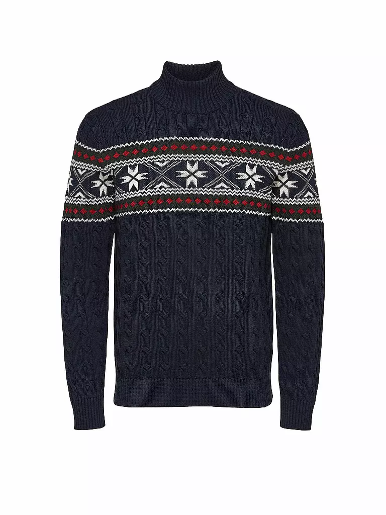 SELECTED | Stehkragenpullover SLHFLAKE  | Azul