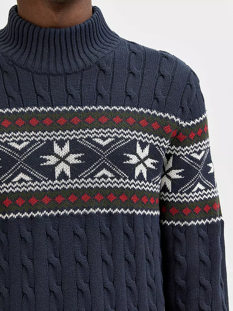 SELECTED | Stehkragenpullover SLHFLAKE  | Azul