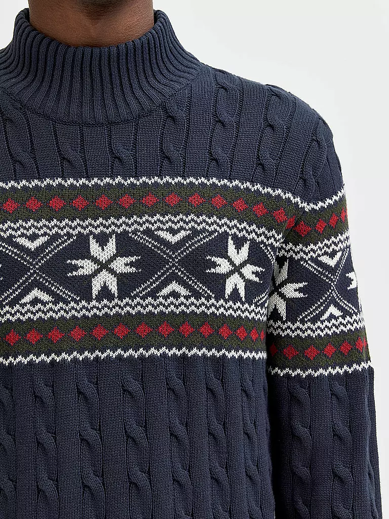 SELECTED | Stehkragenpullover SLHFLAKE  | Azul