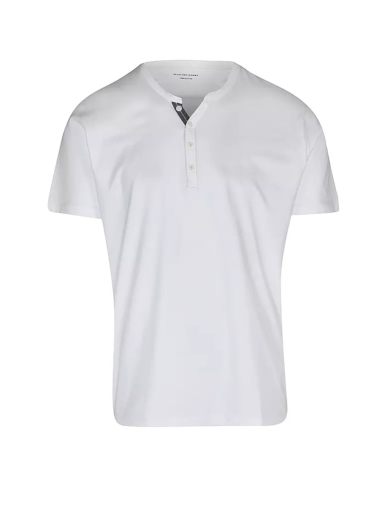 SELECTED | T-Shirt SLHPIMA ASK JOE | Blanco