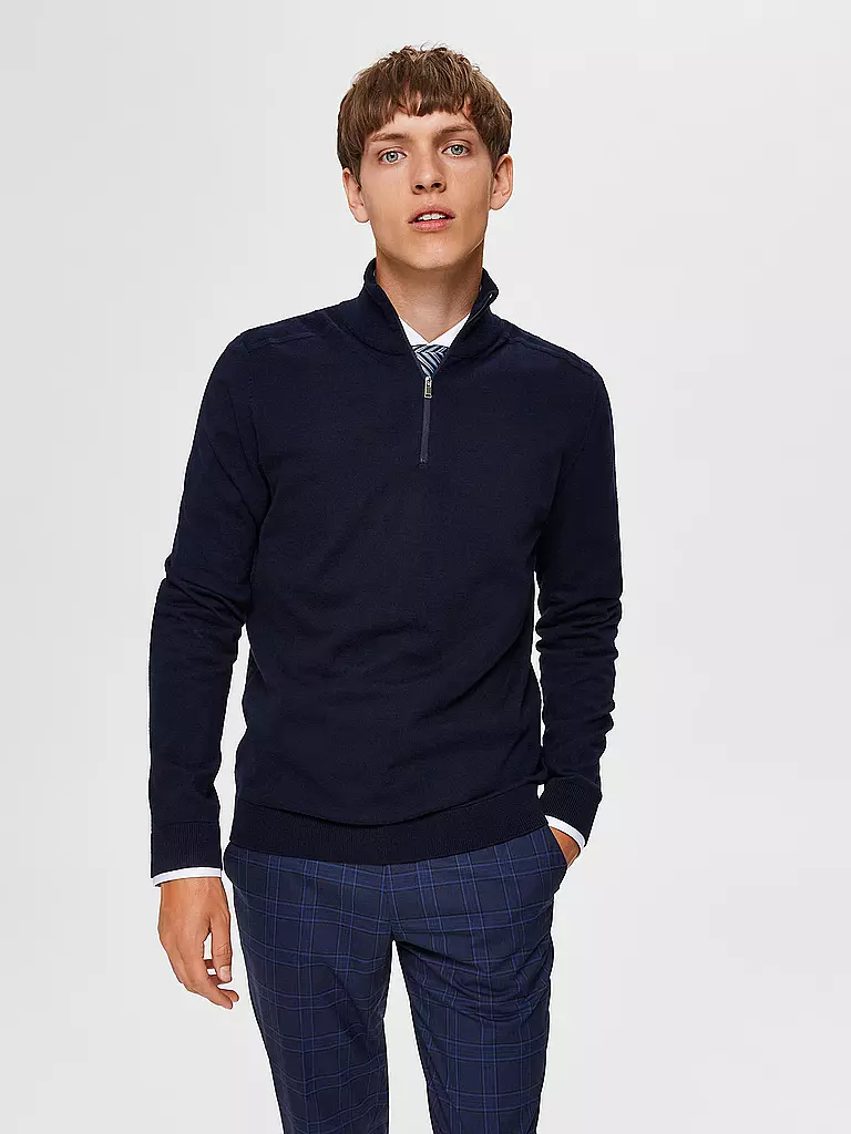 SELECTED | Troyer Pullover SLHBERG | Azul