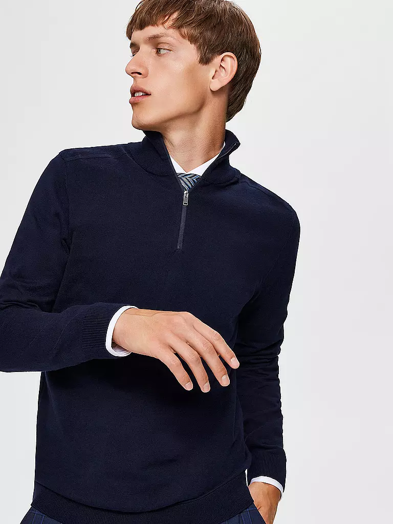 SELECTED | Troyer Pullover SLHBERG | Azul