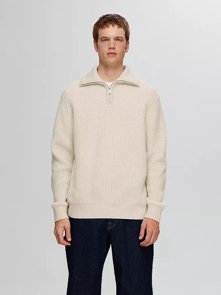 SELECTED | Troyer Pullover SLHLAND | Crema