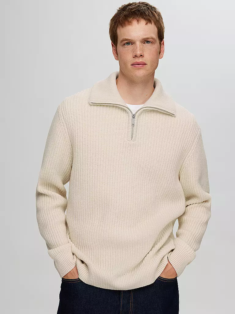 SELECTED | Troyer Pullover SLHLAND | Crema