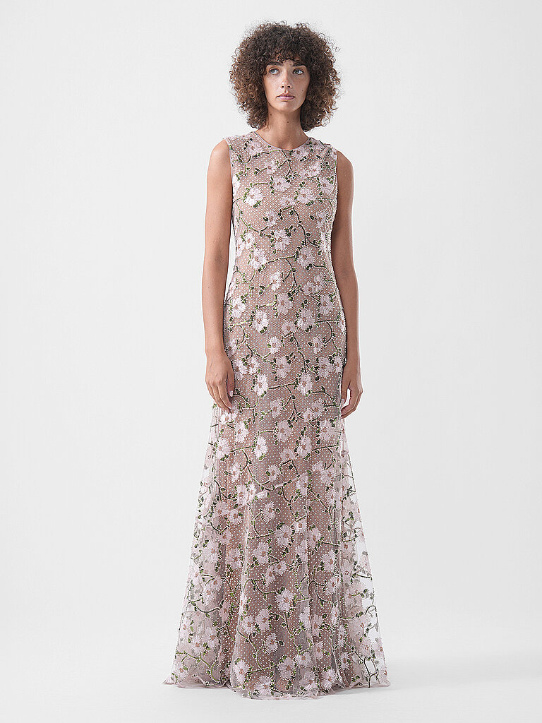 Self-portrait Vestido de noche rosa