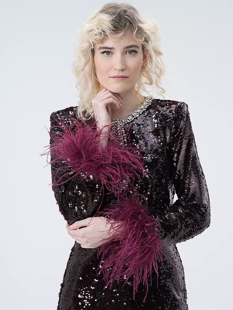 SELF-PORTRAIT | Abendkleid | Rojo oscuro